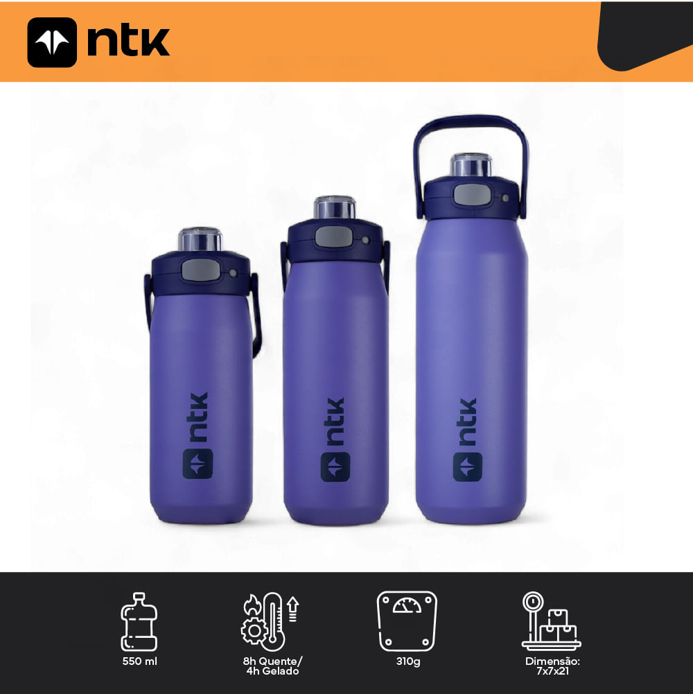 Garrafa Térmica 550 ml Isomax Color NTK - Nautika