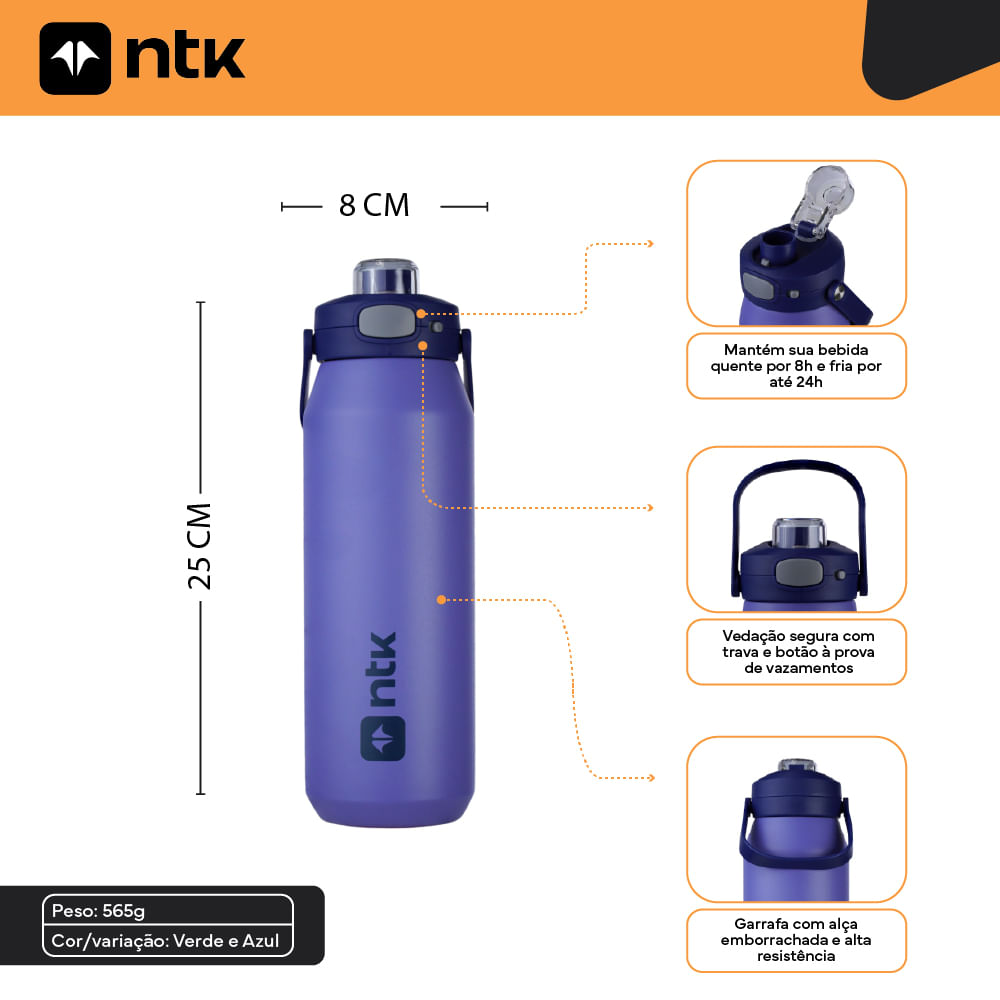 Garrafa Térmica 1L Isomax Color NTK