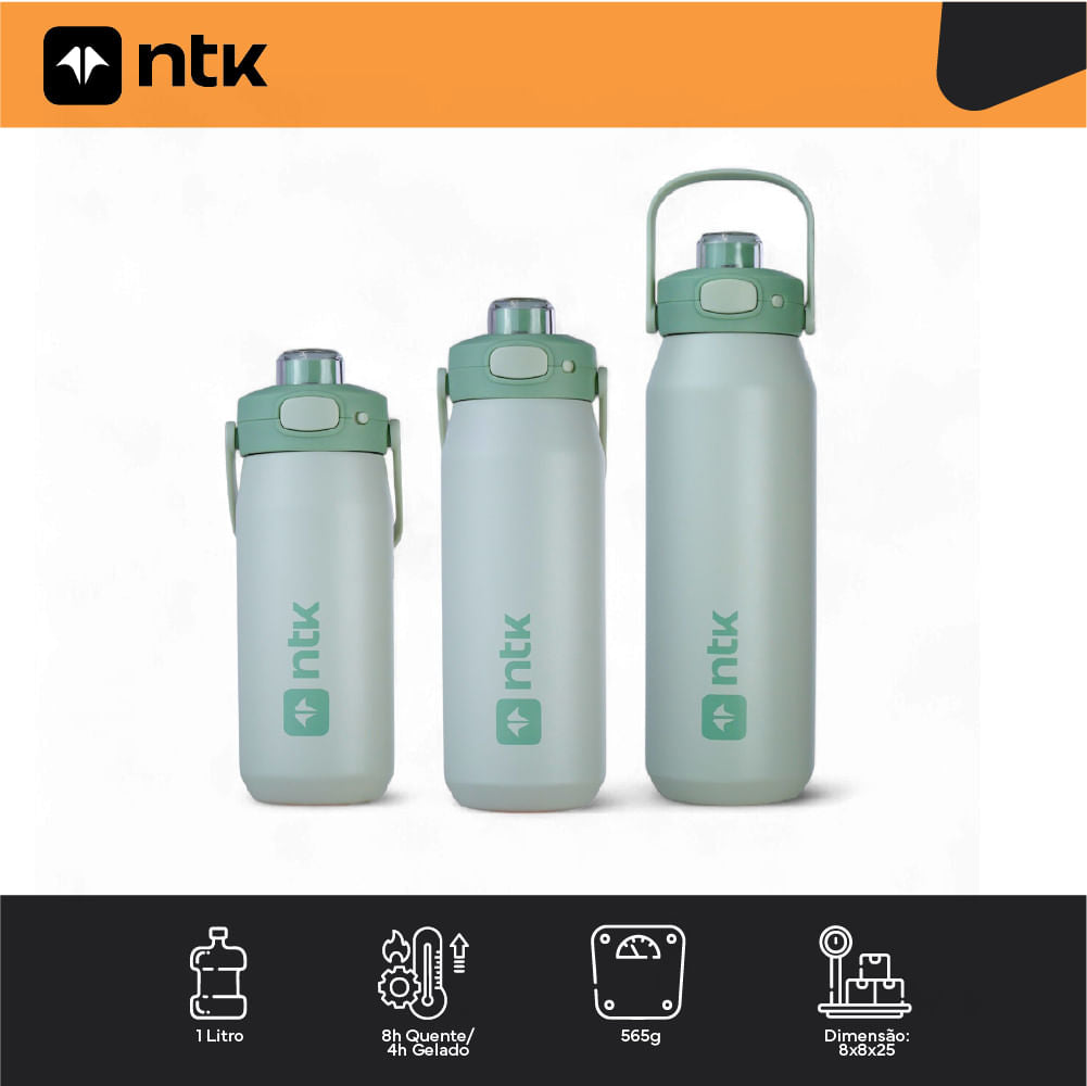 Garrafa Térmica 1L Isomax Color NTK