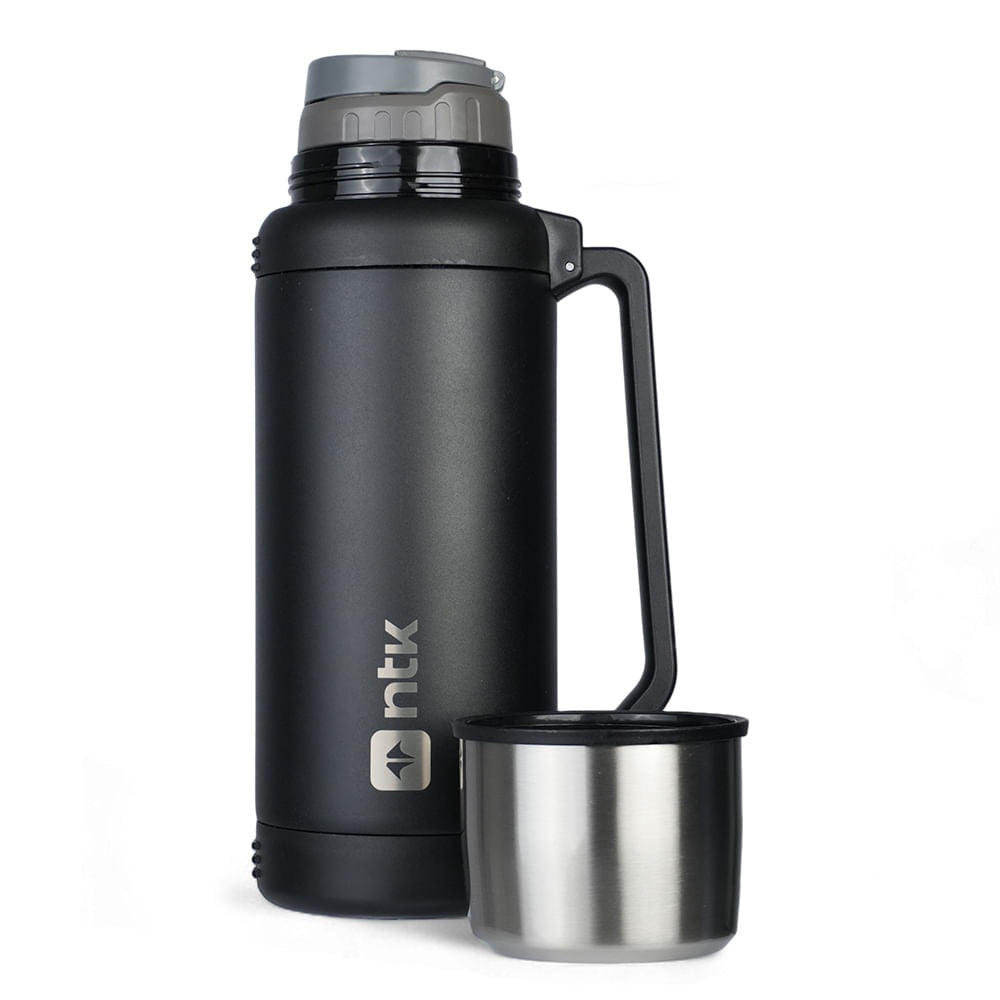 Garrafa Térmica NTK Isomax 1,5L Inox com Alça Retrátil