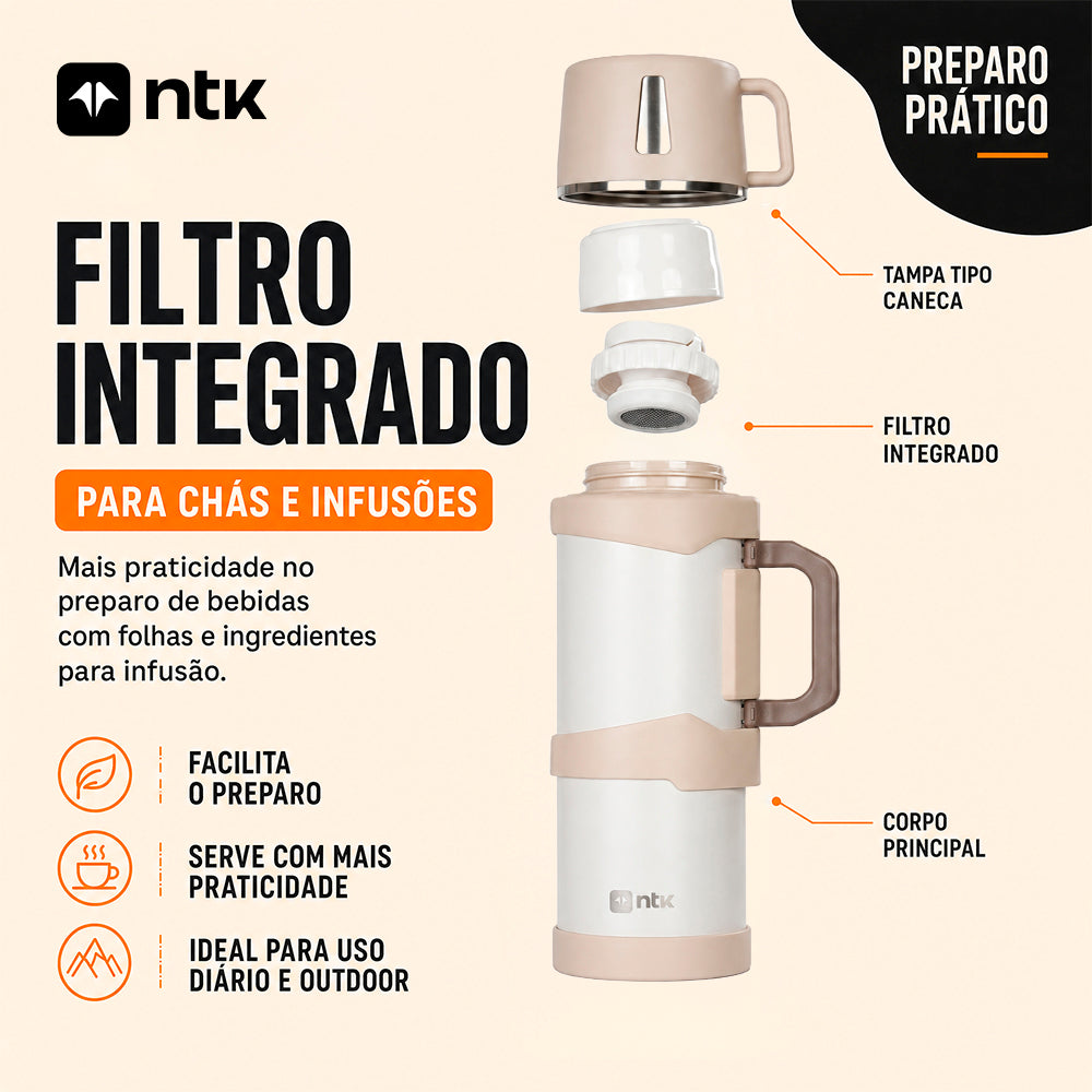 Garrafa Térmica NTK Isomax 1,2L