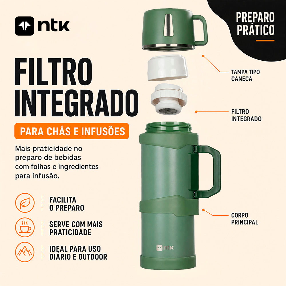 Garrafa Térmica NTK Isomax 2L