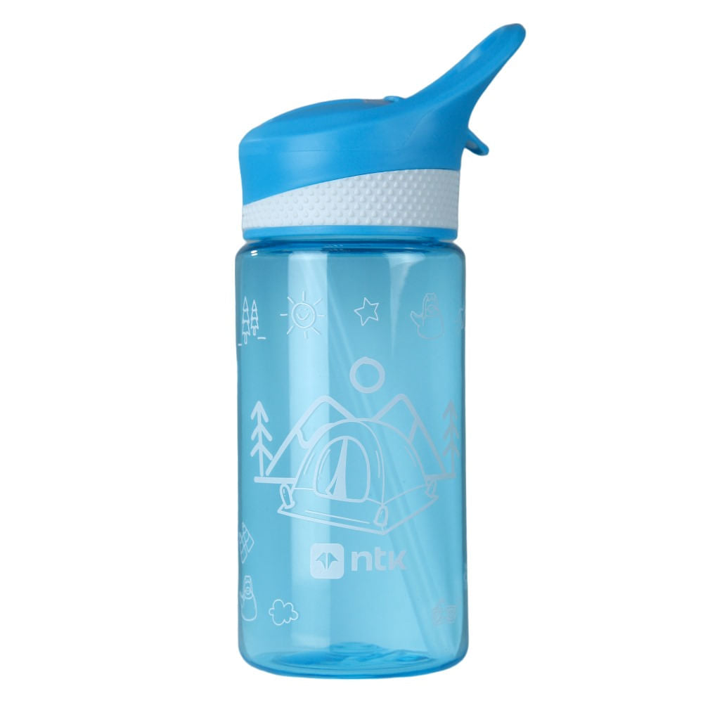 Garrafa Tritan Kids Polipropileno 550ml Azul NTK