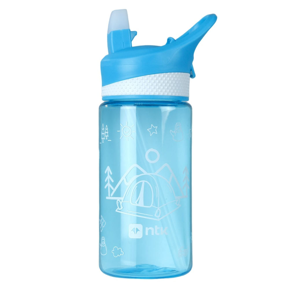 Garrafa Tritan Kids Polipropileno 550ml Azul NTK