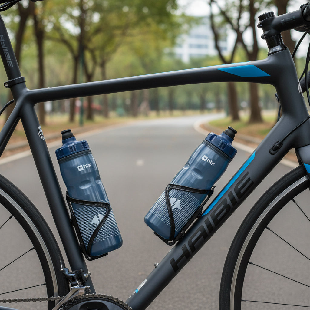 Garrafa Squeeze Térmica NTK Isobike 600 ml com Parede Dupla Bebidas Frias por até 4h