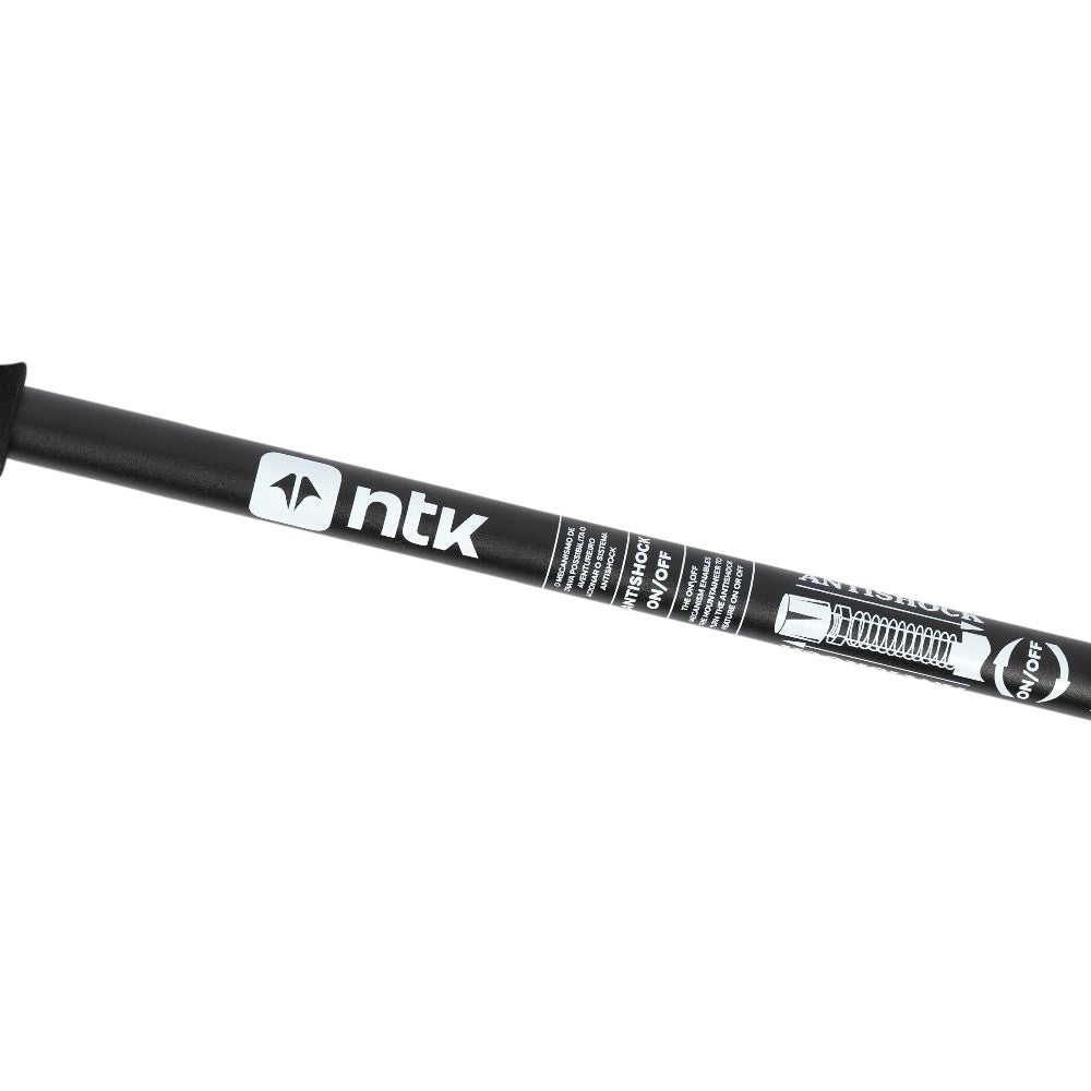 Bastão de Caminhada Retrátil 65,5 a 135 cm NTK T Grip – Sistema Antishock e 3 Ponteiras