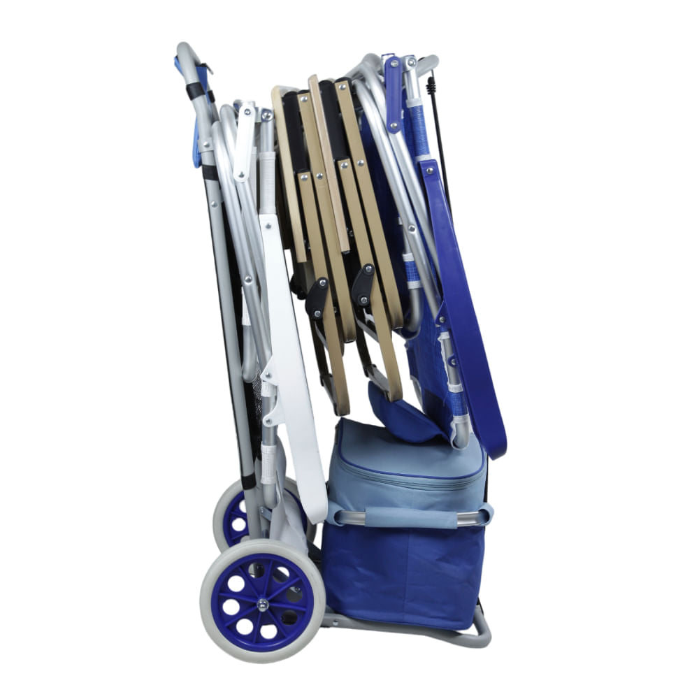 Carrinho Dobrável Transporte e Mesa Beach Cargo NTK