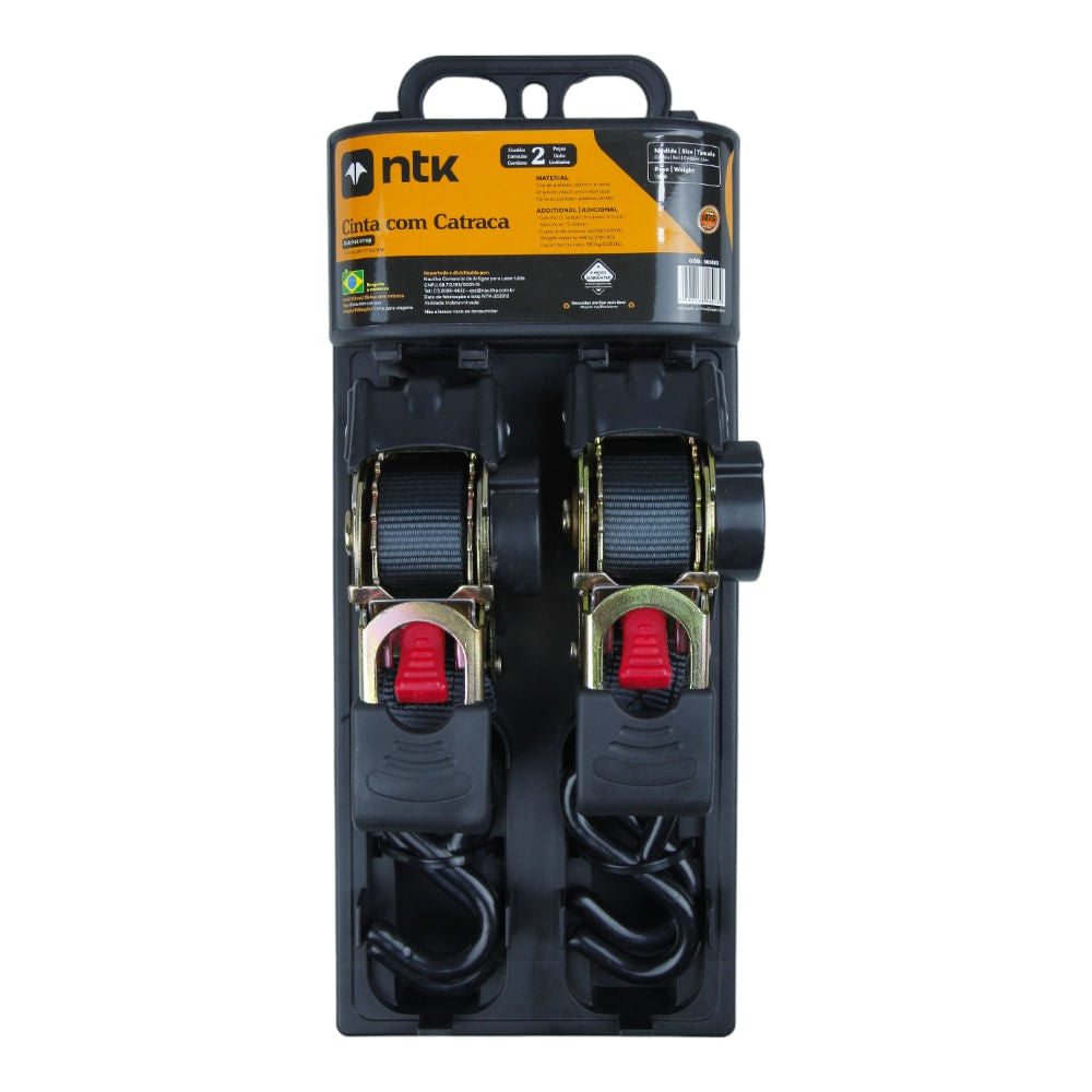 Cinta com Catraca NTK para Carga em Poliéster e Metal 1,8M
