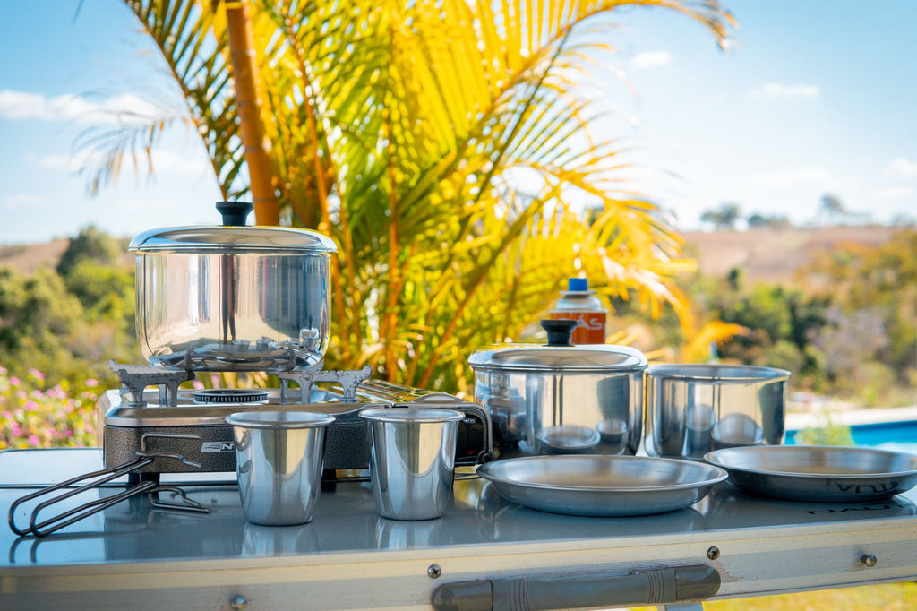 Kit de Panelas de camping Gourmet Nautika 8 Peças