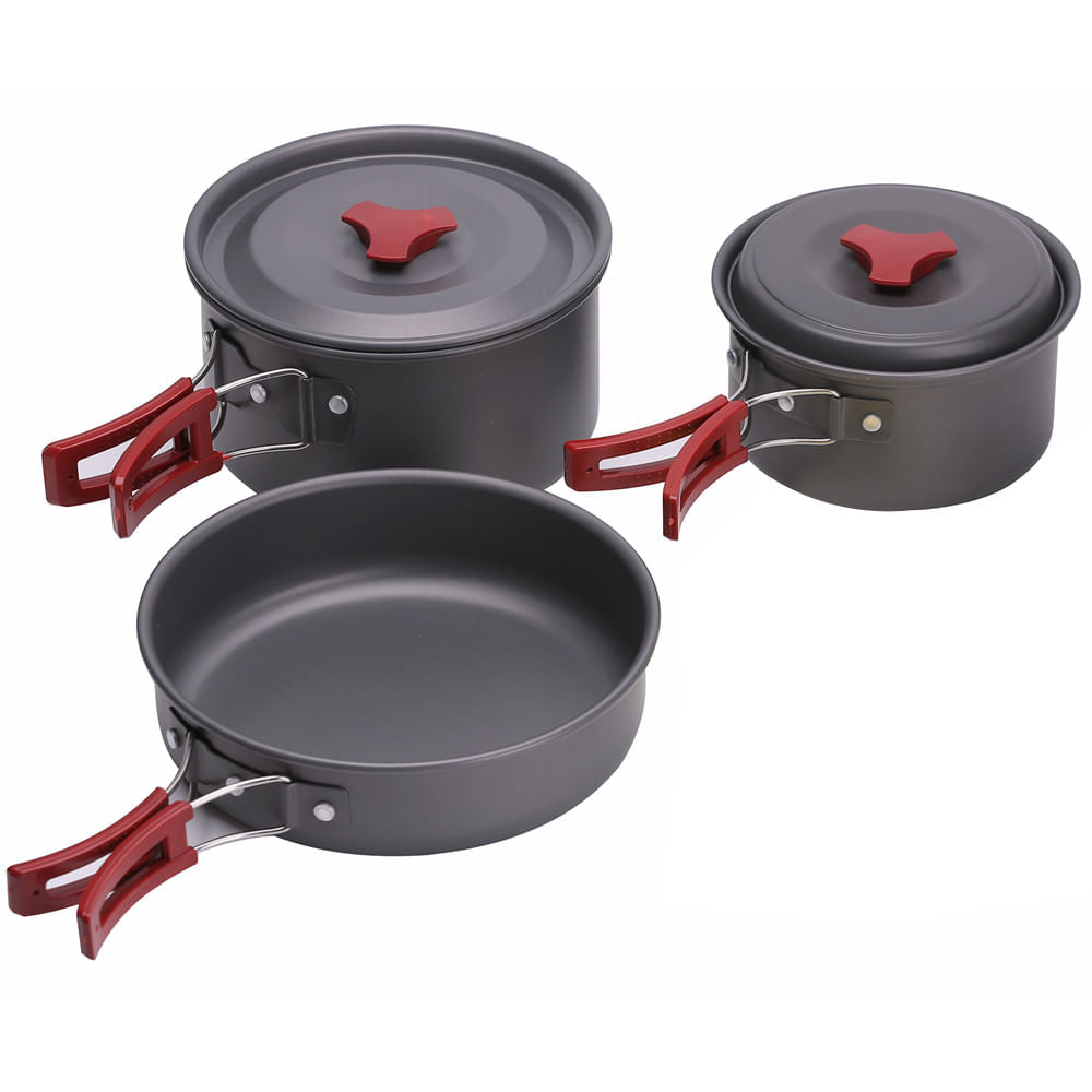 Conjunto de Panelas Camp 3 com 9 Peças NTK