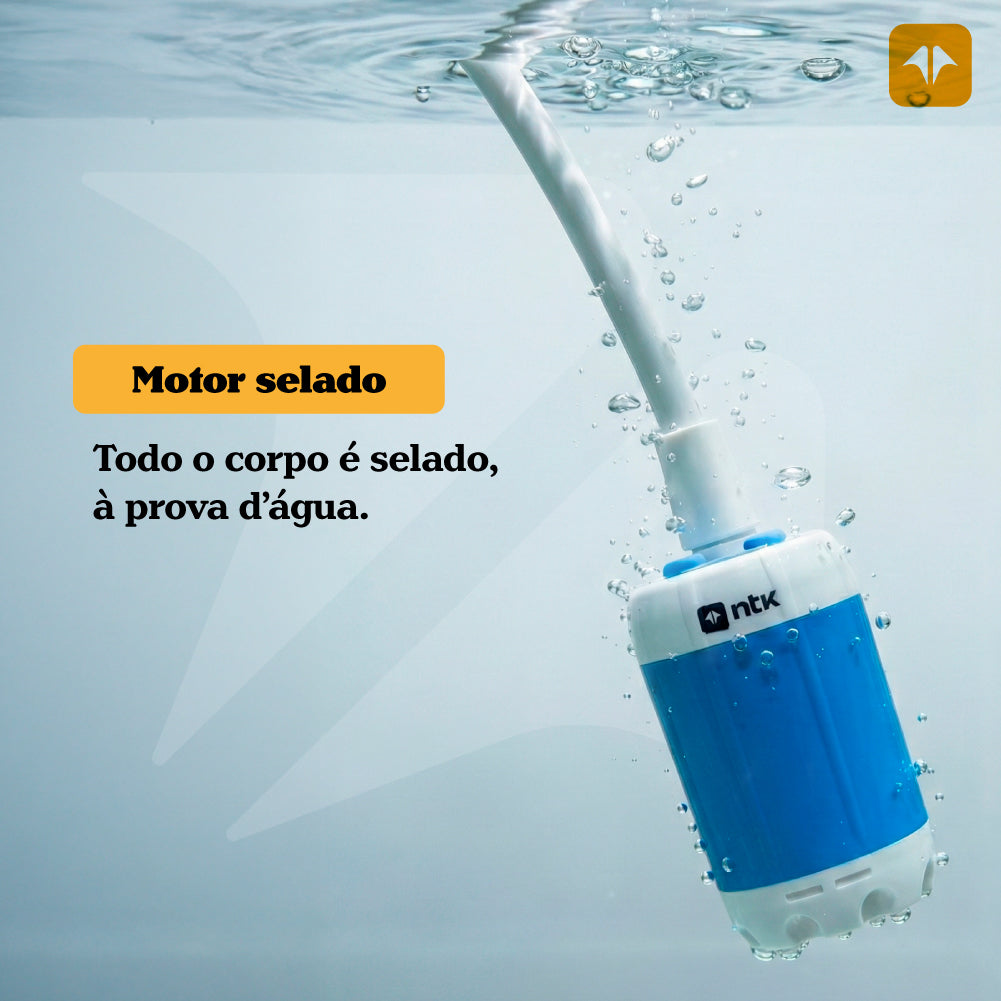 Ducha Recarregável Tucano NTK USB-C 2,2m com Controle de Vazão e 3 Modos