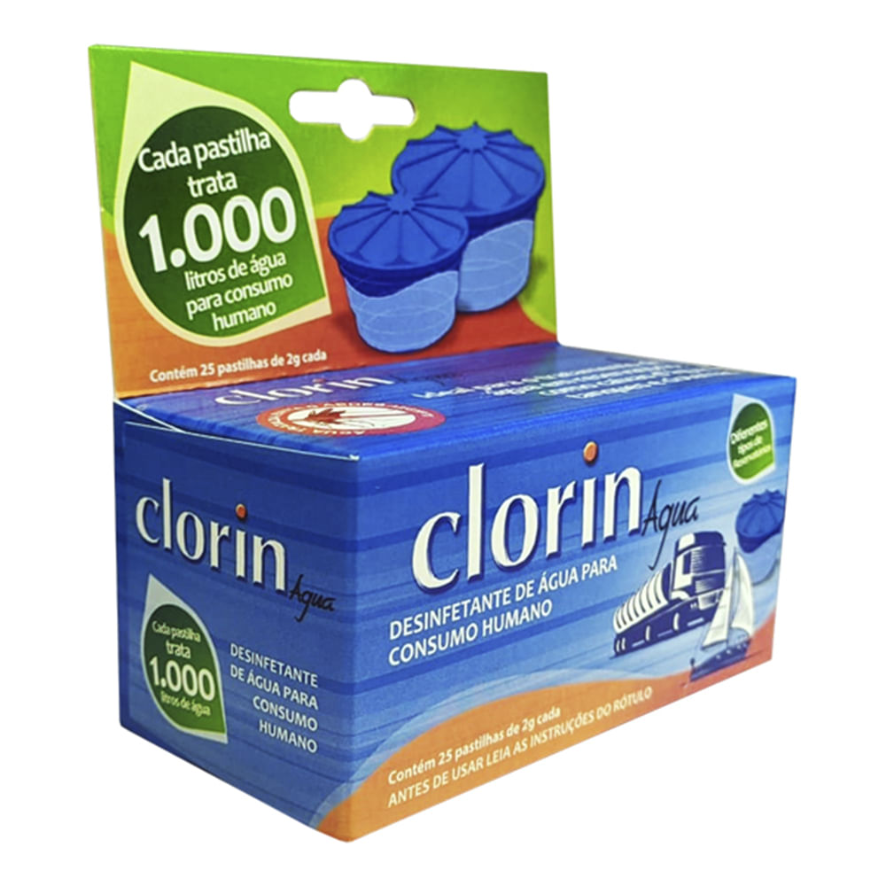 Clorin 1000 NTK - Caixa com 25 pastilhas