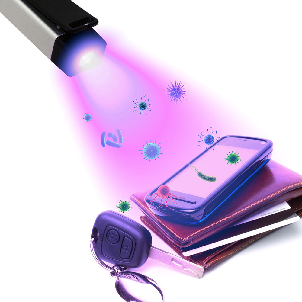 Lanterna Recarregável 2 em 1 Exterminator, Luz Azul UVC, NTK
