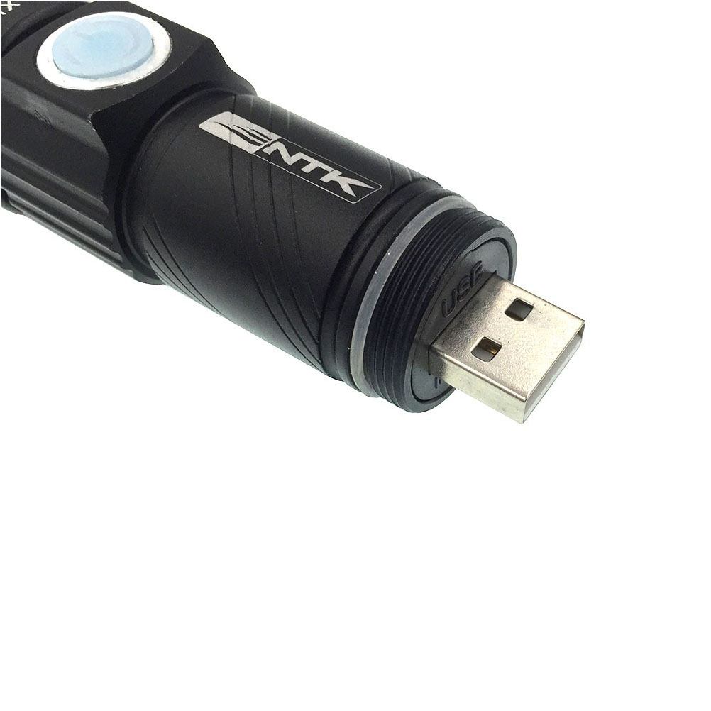 Lanterna de mão Cymba de 70 lúmens recarregável USB NTK