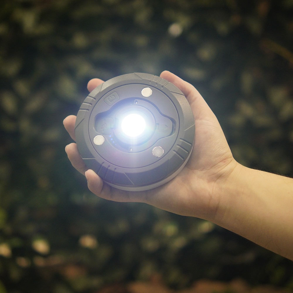 Lanterna Recarregável Comet LED SMD Plástico ABS 10,8 x 3,7 cm Branco NTK