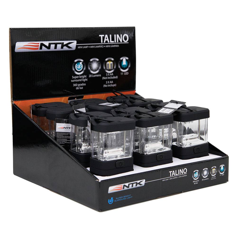 Mini lampíão NTK Talino de 20 lúmens - Caixa com 12 peças