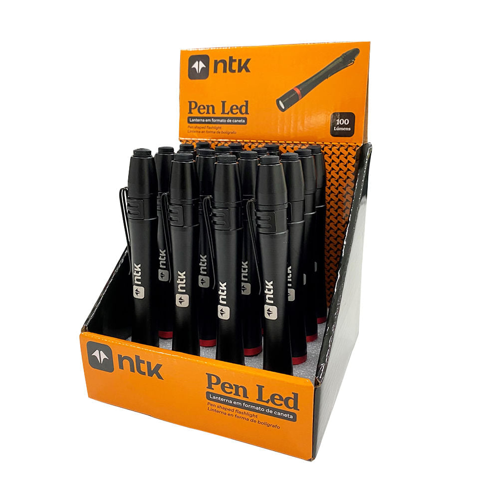Lanterna de mão em formato de caneta Pen Led NTK (CAIXA C/16PEÇAS)