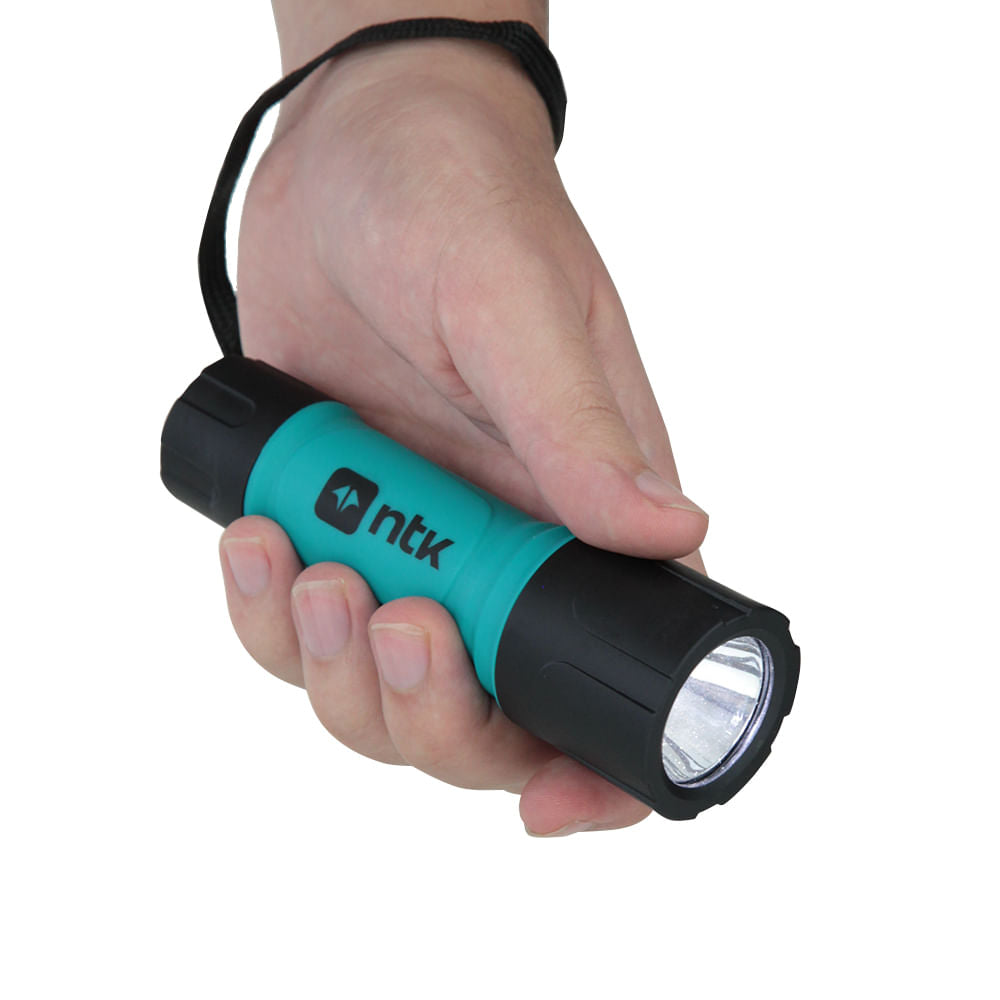 Lanterna de mão Canon de 100 lúmens a pilha (3x AAA) NTK - Embalagem com 12 peças