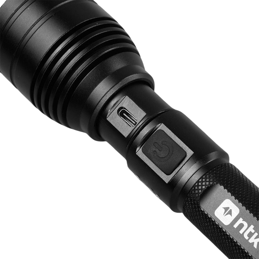 Lanterna Kripton 1000 Lúmens NTK Recarregável USB-C