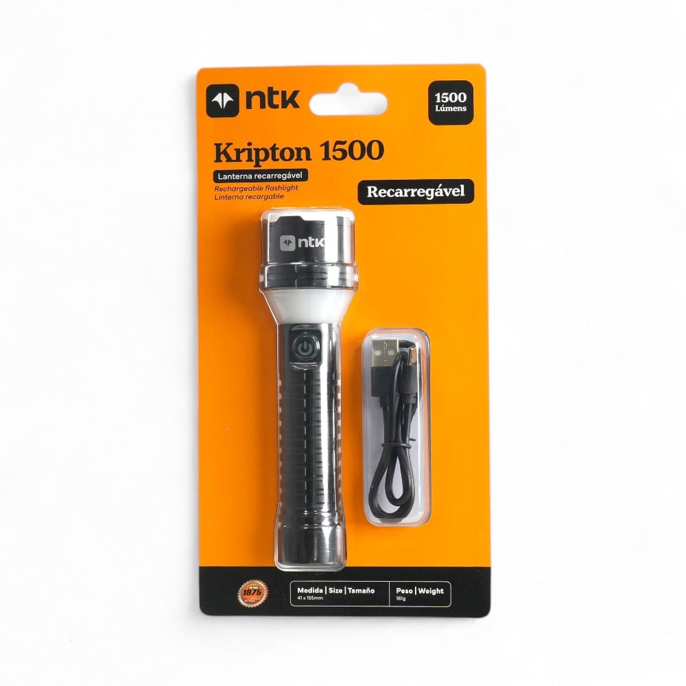 Lanterna Lampião NTK Kripton 1500 – Potência de 1500 Lumens e Ímã de Fixação