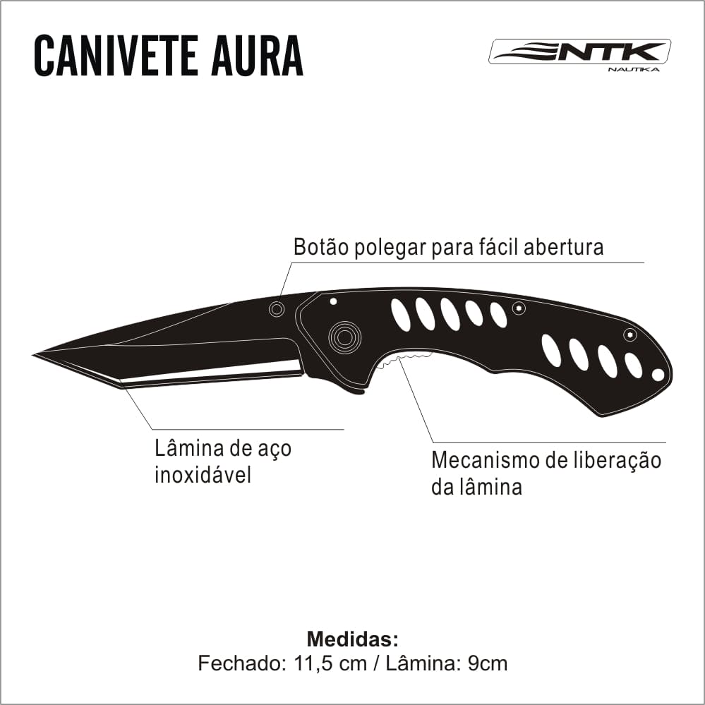 Canivete Aura NTK camuflado