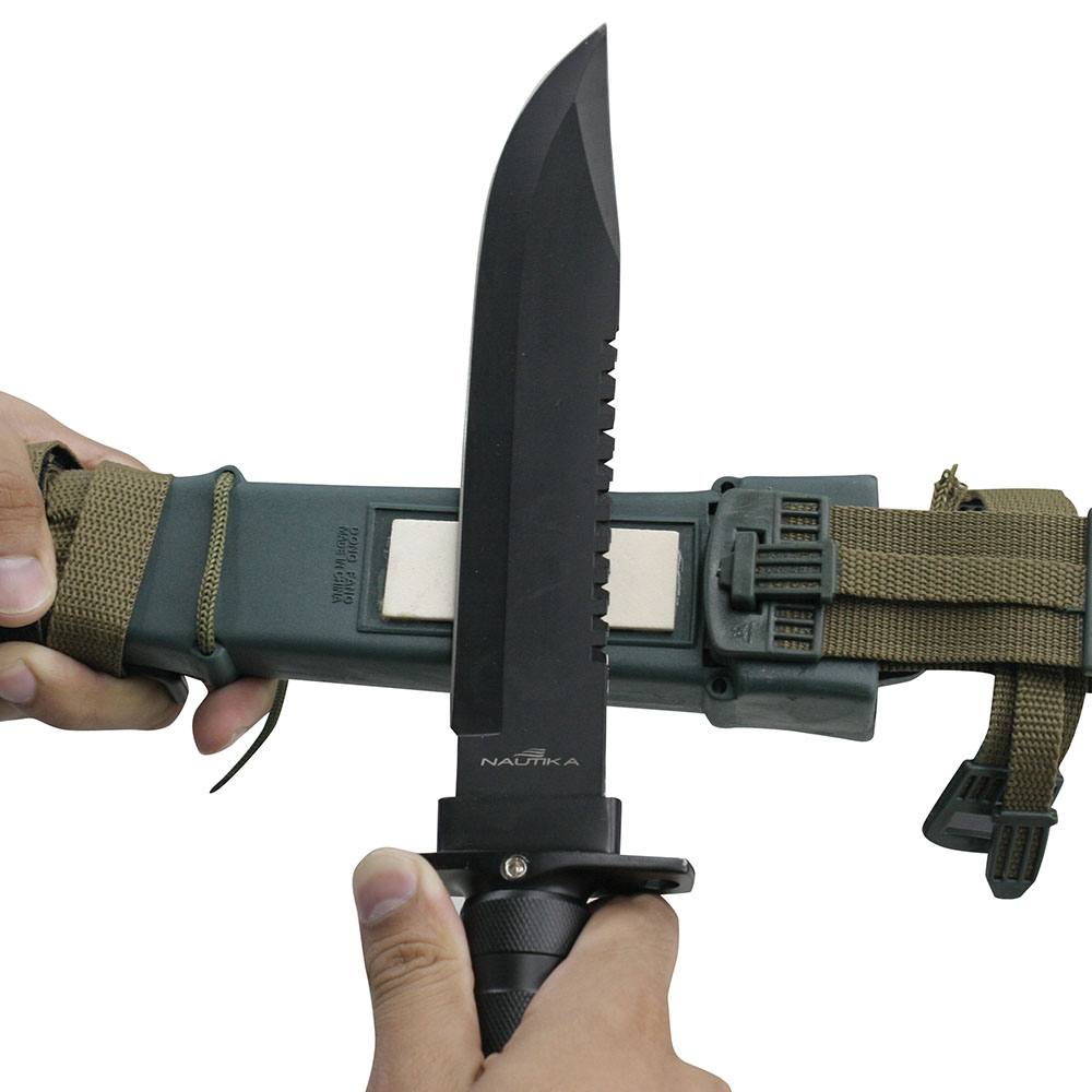 Faca Multifuncional de Sobrevivência NTK Platoon - Preto