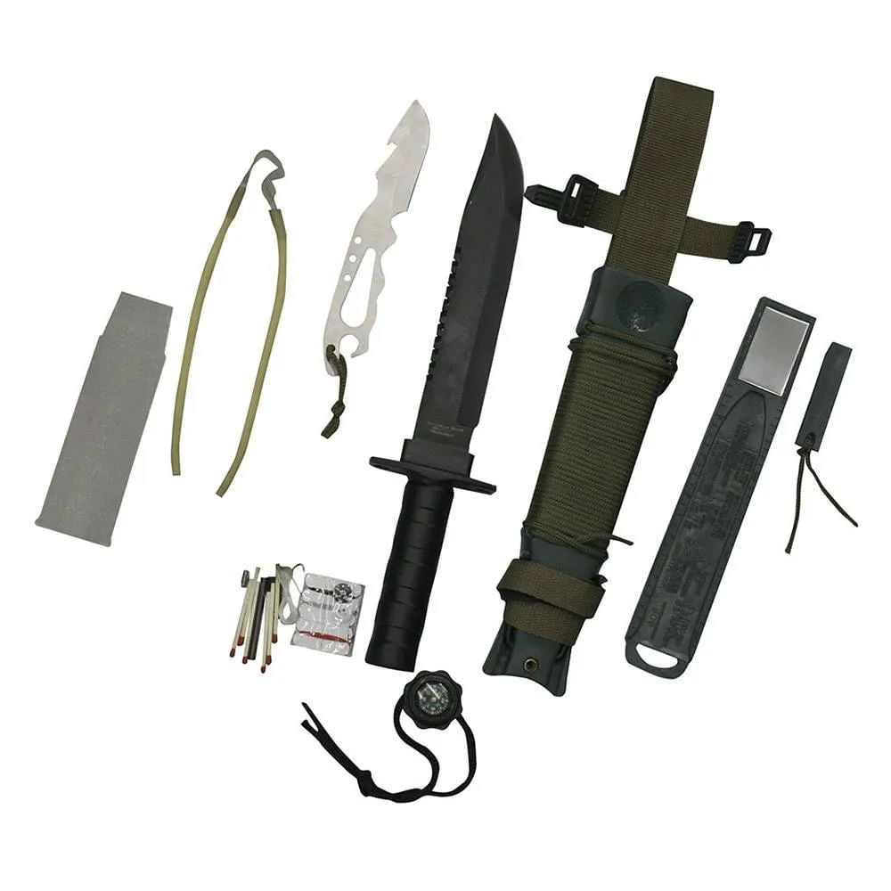 Faca Multifuncional de Sobrevivência NTK Platoon - Preto