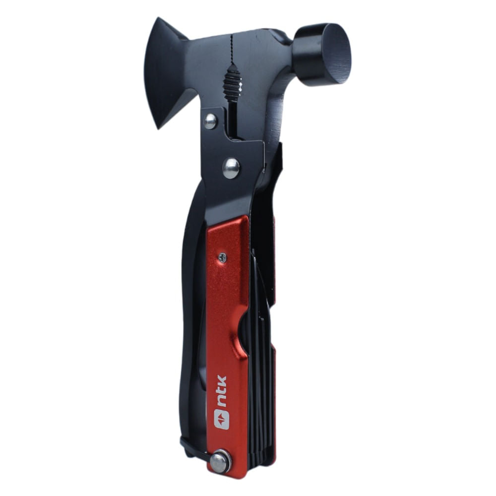 Machado Multiuso Magaiver NTK em Aço Compacto e Diversas Funções para Camping