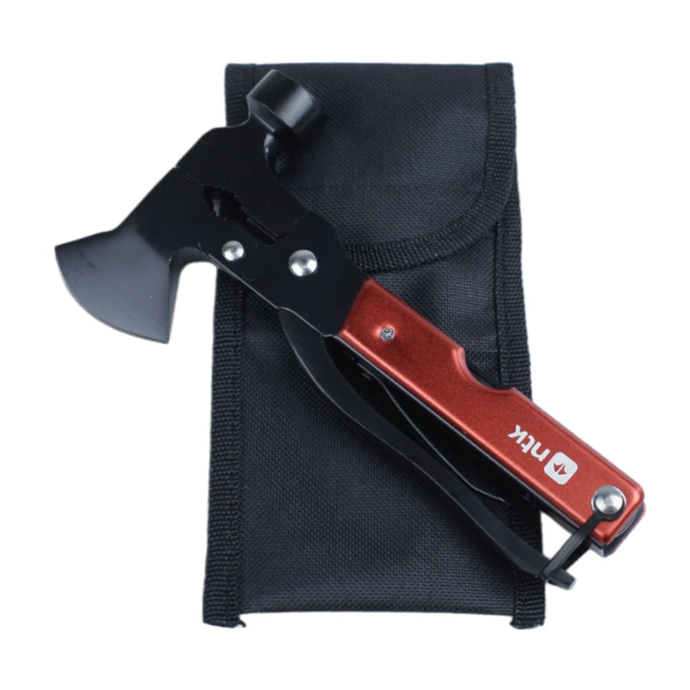 Machado Multiuso Magaiver NTK em Aço Compacto e Diversas Funções para Camping