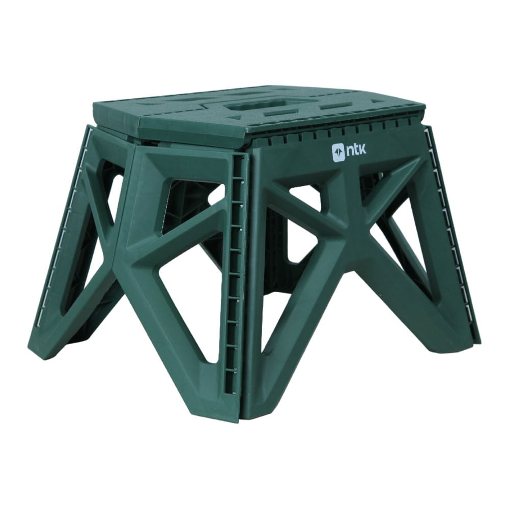 Banqueta Dobrável para Camping Step 1 Verde NTK