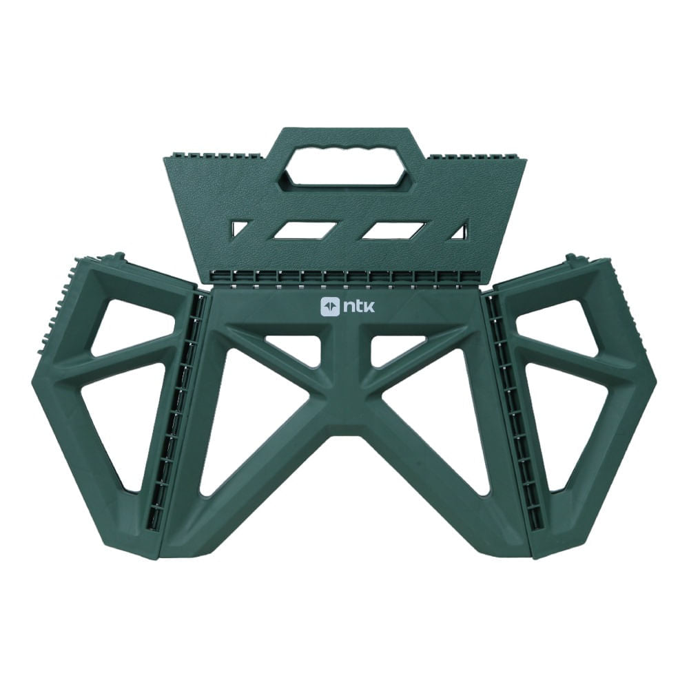 Banqueta Dobrável para Camping Step 1 Verde NTK