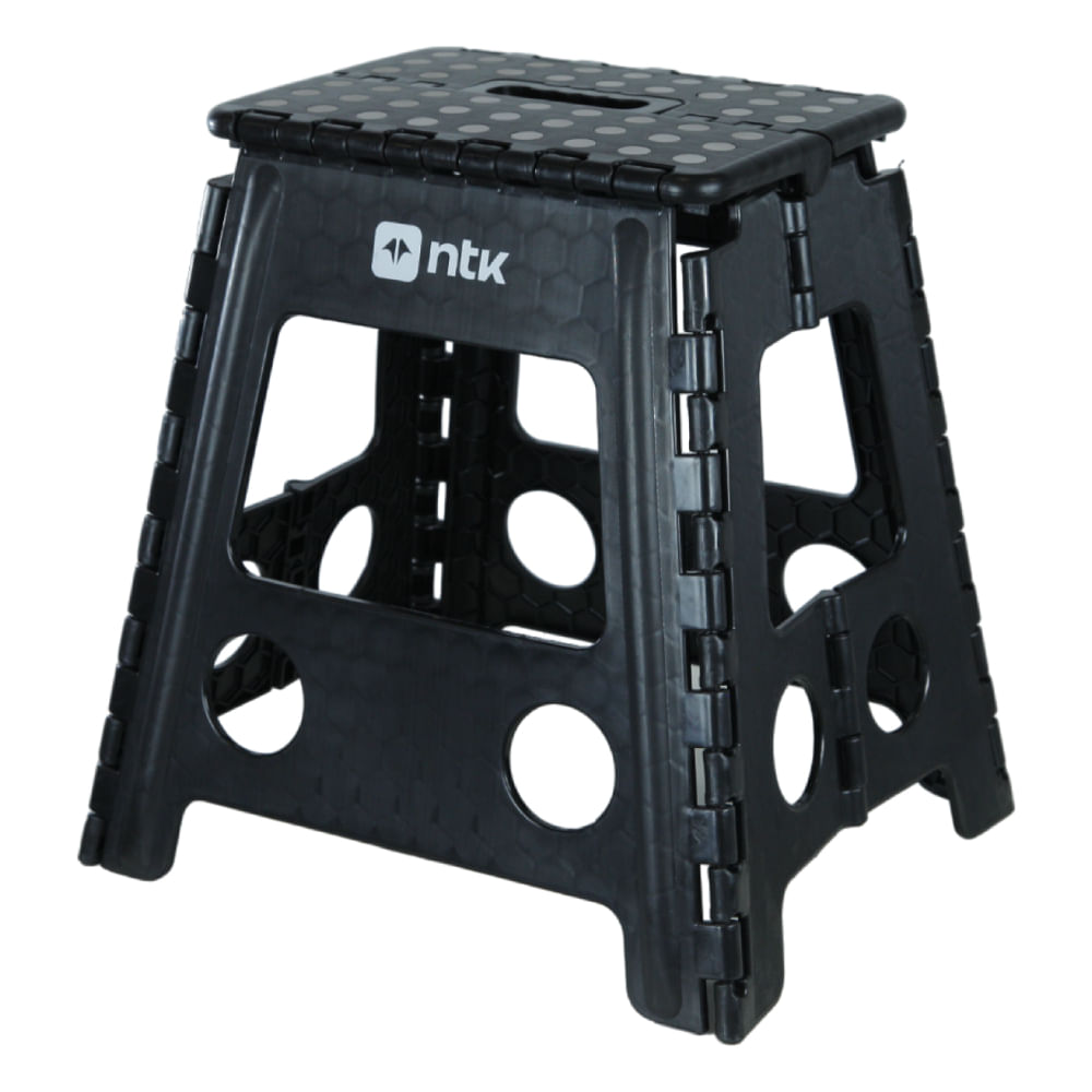 Banqueta Dobrável para Camping Step 2 Preto NTK