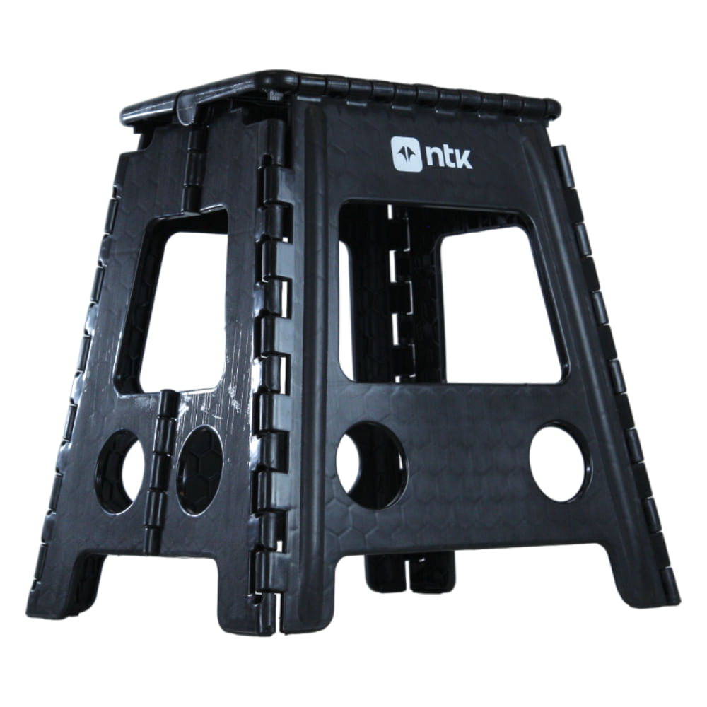 Banqueta Dobrável para Camping Step 2 Preto NTK