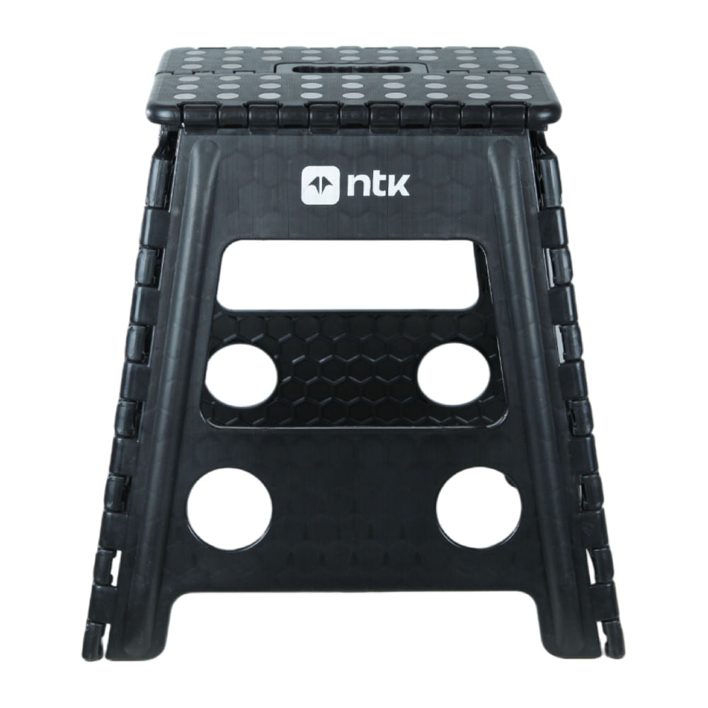 Banqueta Dobrável para Camping Step 2 Preto NTK