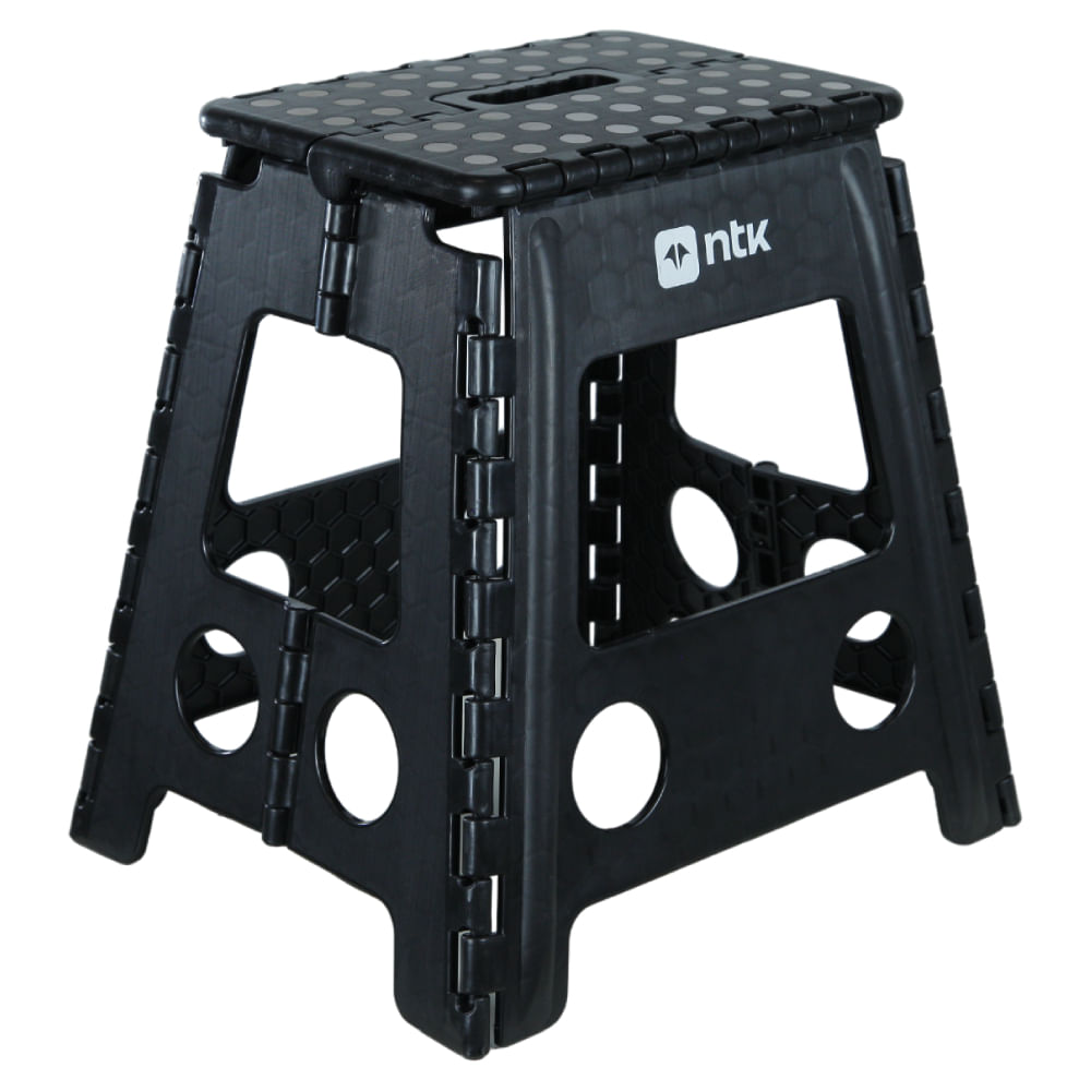 Banqueta Dobrável para Camping Step 2 Preto NTK