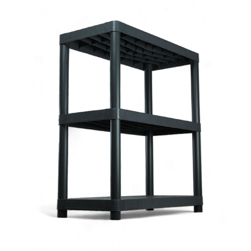 Estante Multiuso 3 Prateleiras Estrutura Plástica 67,1 x 51,5 Cinza NTK