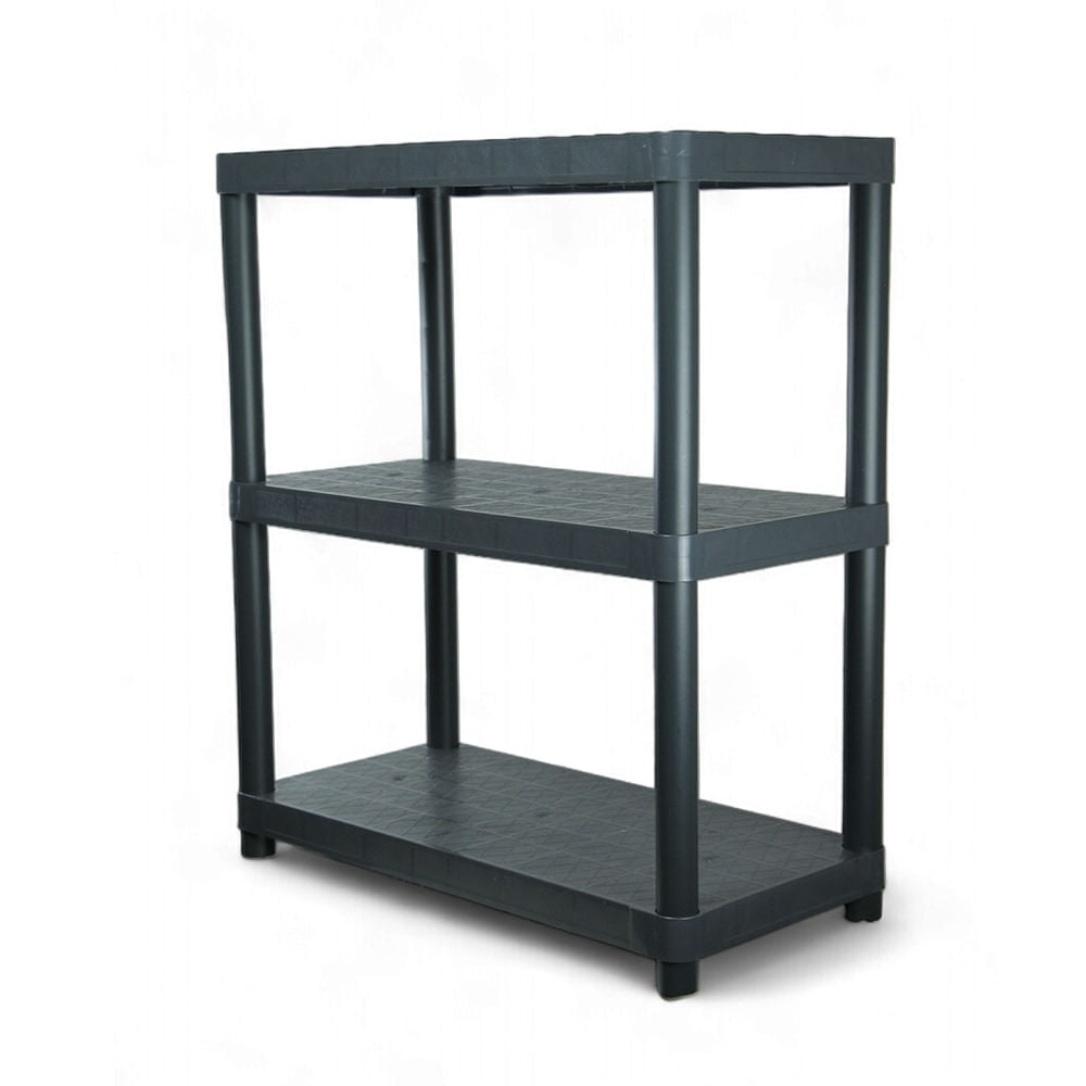 Estante Multiuso 3 Prateleiras Estrutura Plástica 67,1 x 51,5 Cinza NTK