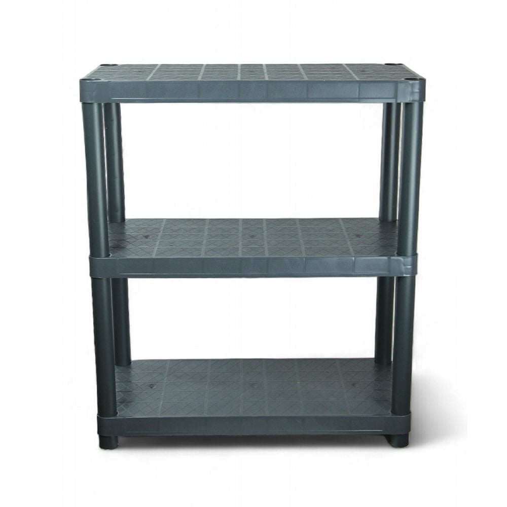 Estante Multiuso 3 Prateleiras Estrutura Plástica 67,1 x 51,5 Cinza NTK