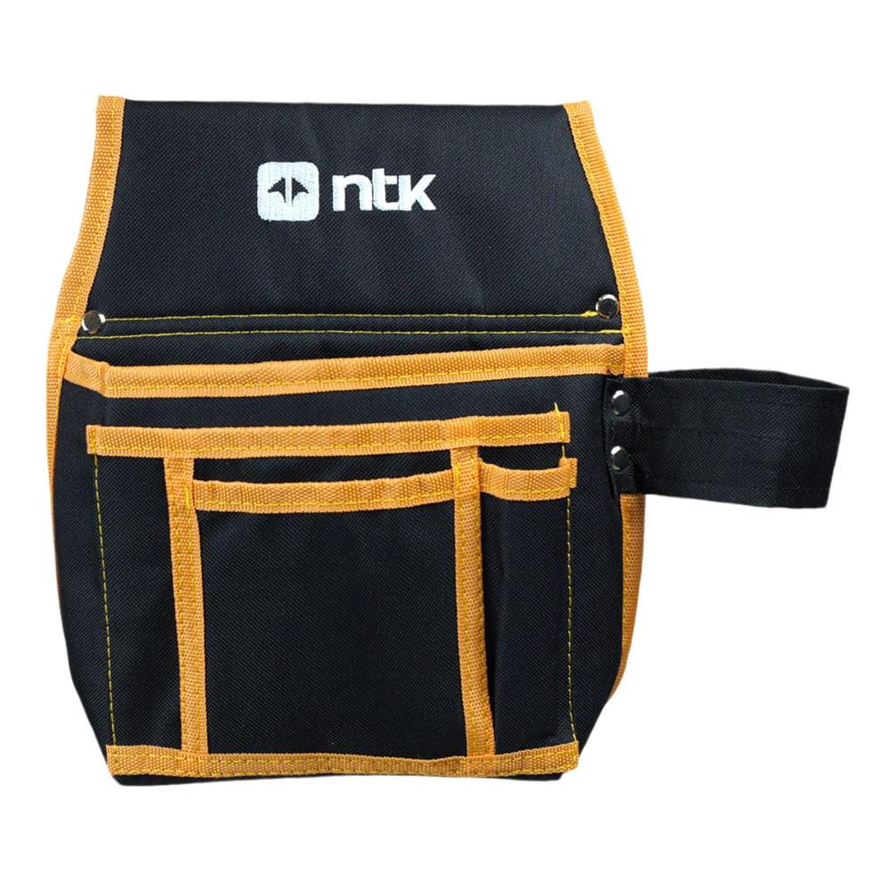 Porta Ferramentas TOOL BELT PATROL G com 3 Bolsos em Poliéster 600D Preto e Laranja NTK