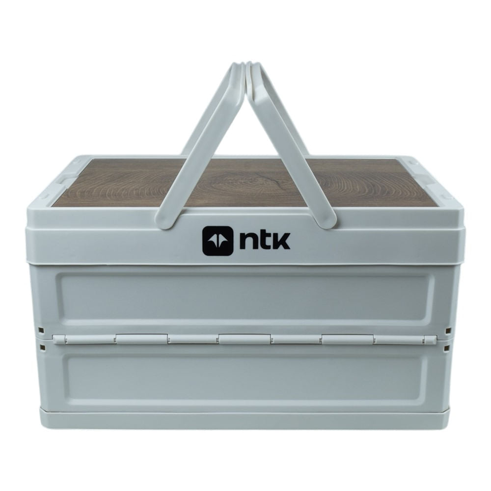 Caixa de Armazenamento Camp Boxx P Estrutura Compactável Espaçosa Branco NTK