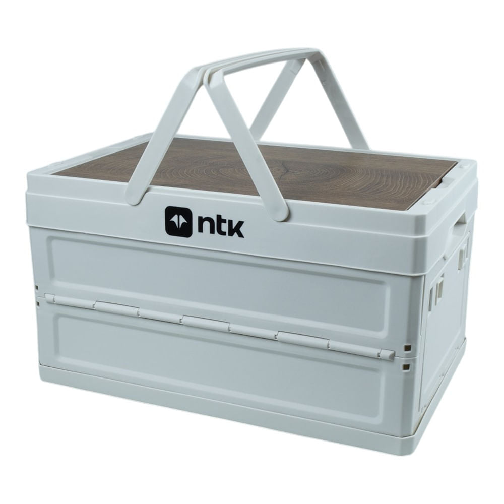 Caixa de Armazenamento Camp Boxx P Estrutura Compactável Espaçosa Branco NTK