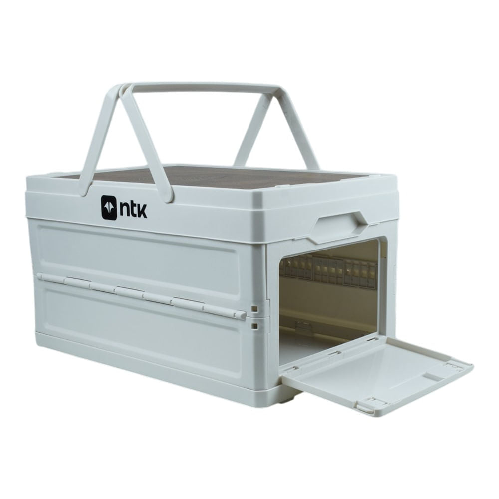 Caixa de Armazenamento Camp Boxx P Estrutura Compactável Espaçosa Branco NTK