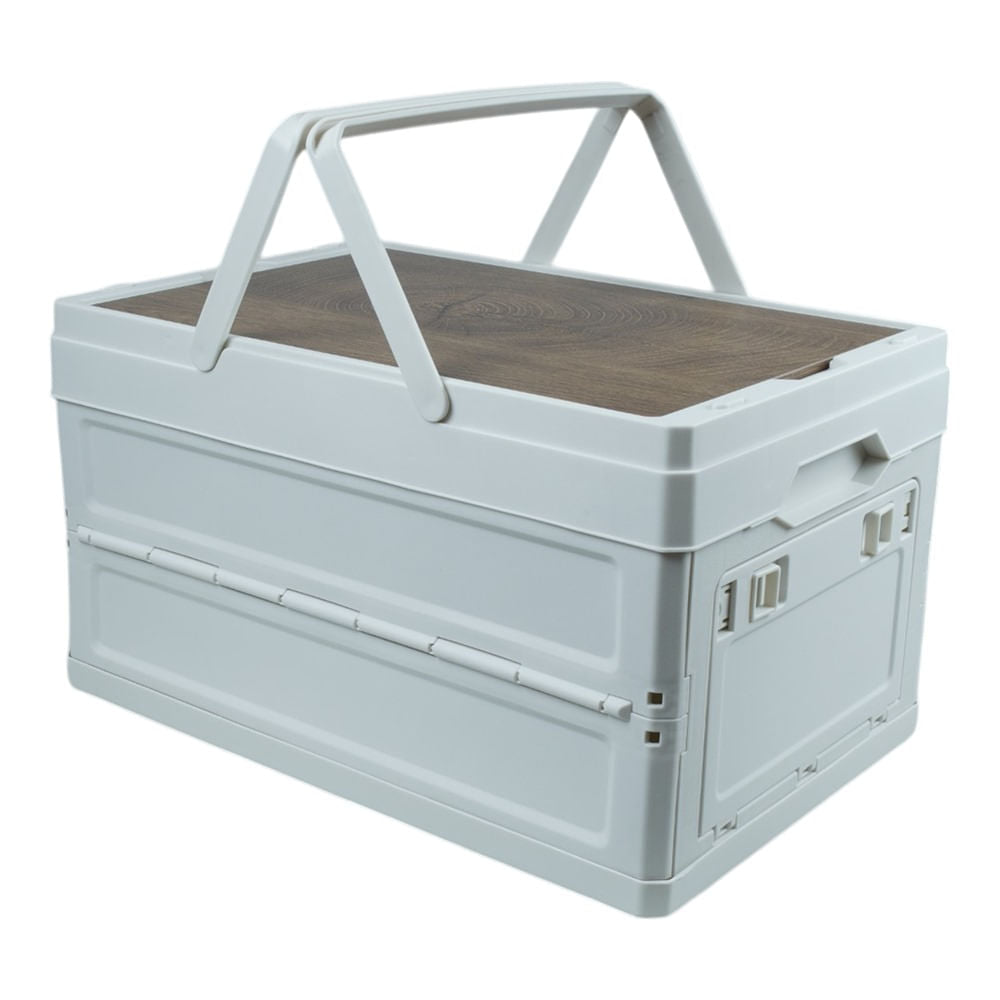 Caixa de Armazenamento Camp Boxx P Estrutura Compactável Espaçosa Branco NTK