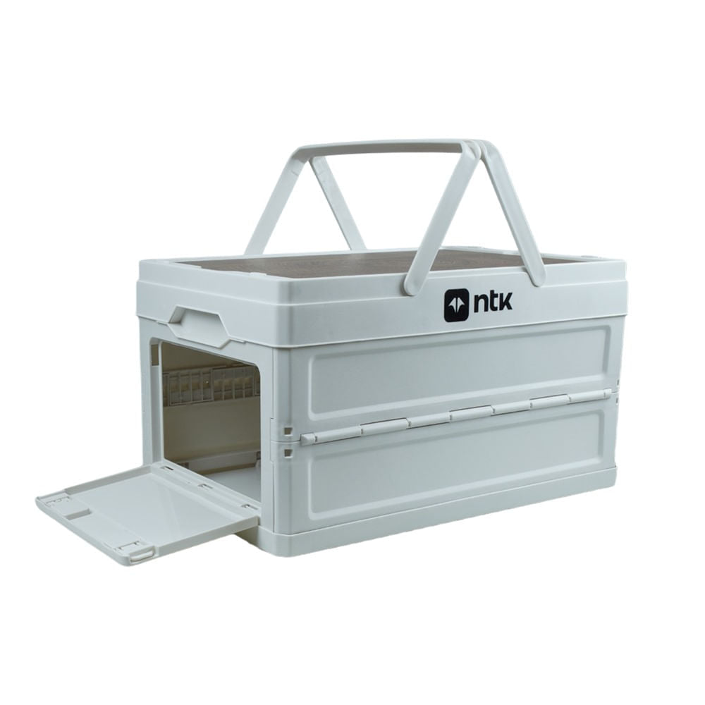 Caixa de Armazenamento Camp Boxx P Estrutura Compactável Espaçosa Branco NTK