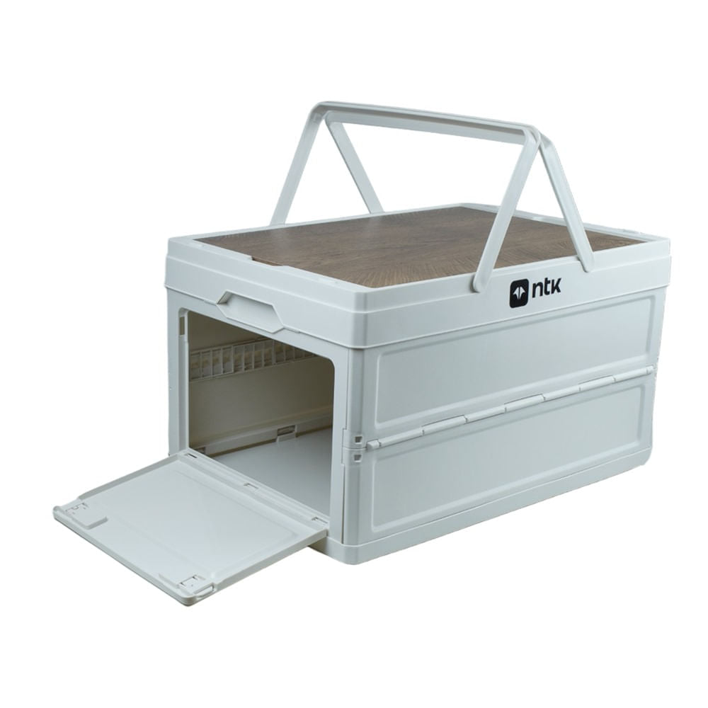 Caixa de Armazenamento Camp Boxx G Estrutura Compactável Espaçosa Branco NTK