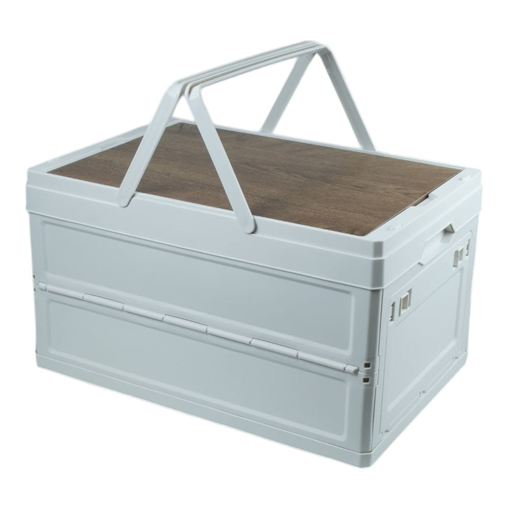 Caixa de Armazenamento Camp Boxx G Estrutura Compactável Espaçosa Branco NTK