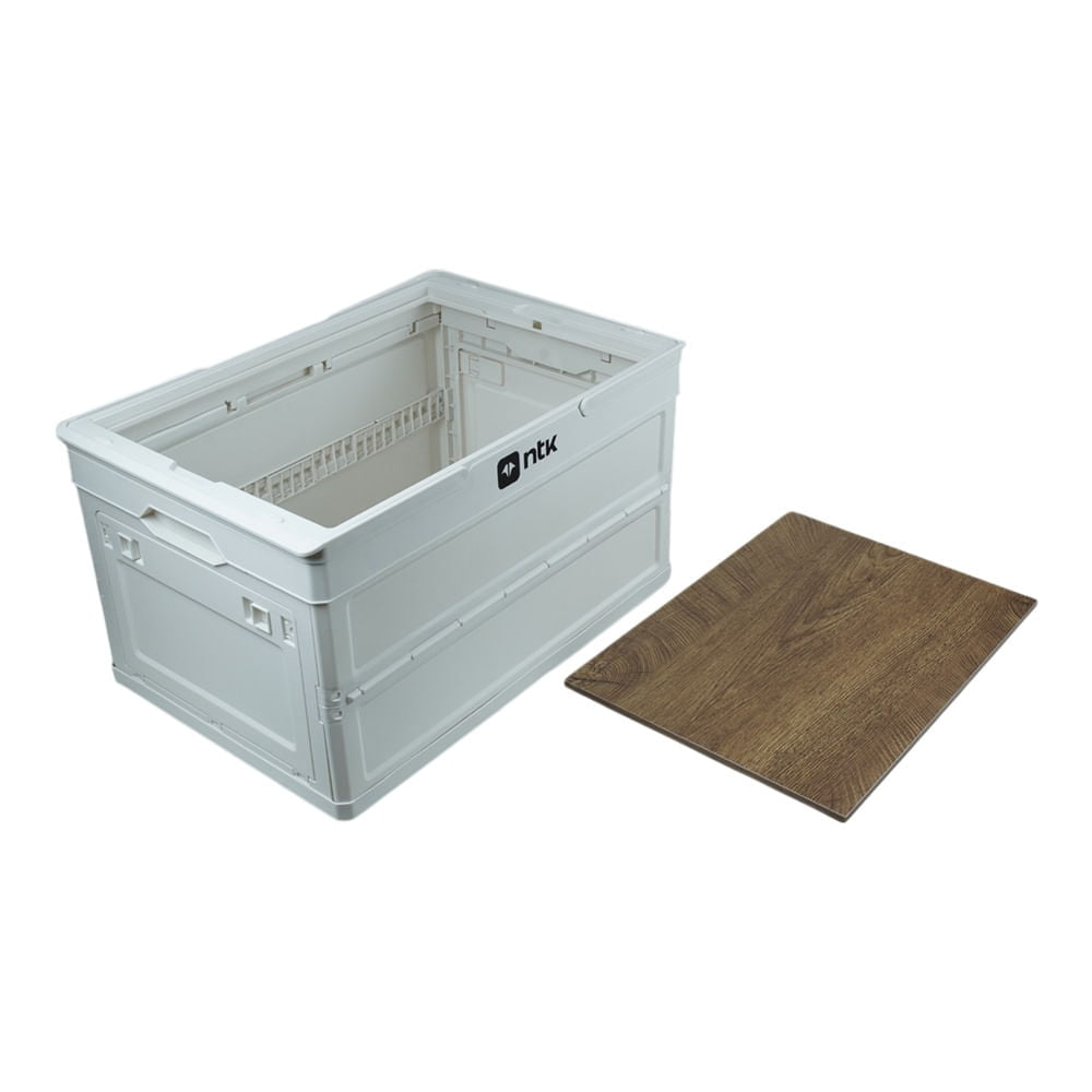 Caixa de Armazenamento Camp Boxx G Estrutura Compactável Espaçosa Branco NTK