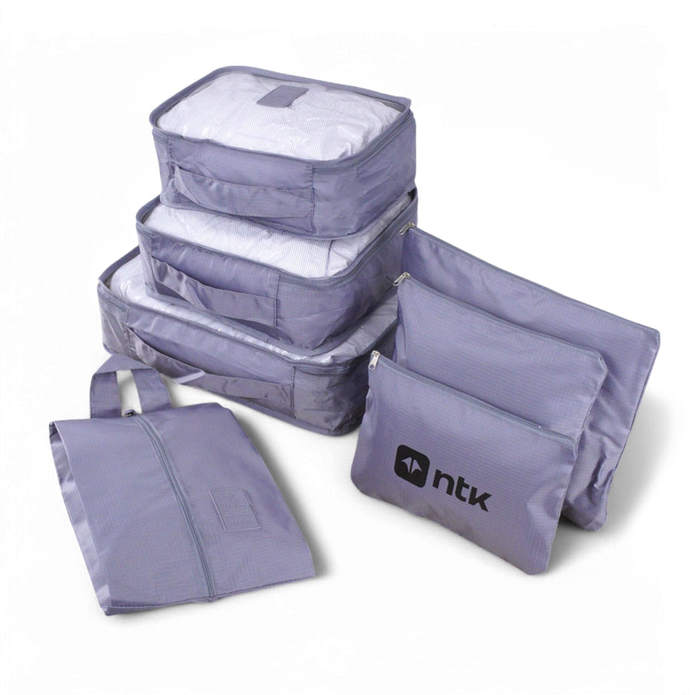 Kit Organizador para Mala 7 Peças NTK Tamanhos Variados