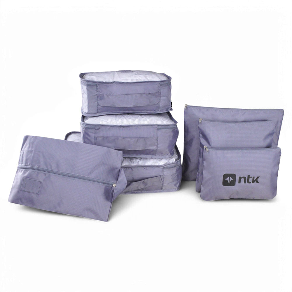Kit Organizador para Mala 7 Peças NTK Tamanhos Variados