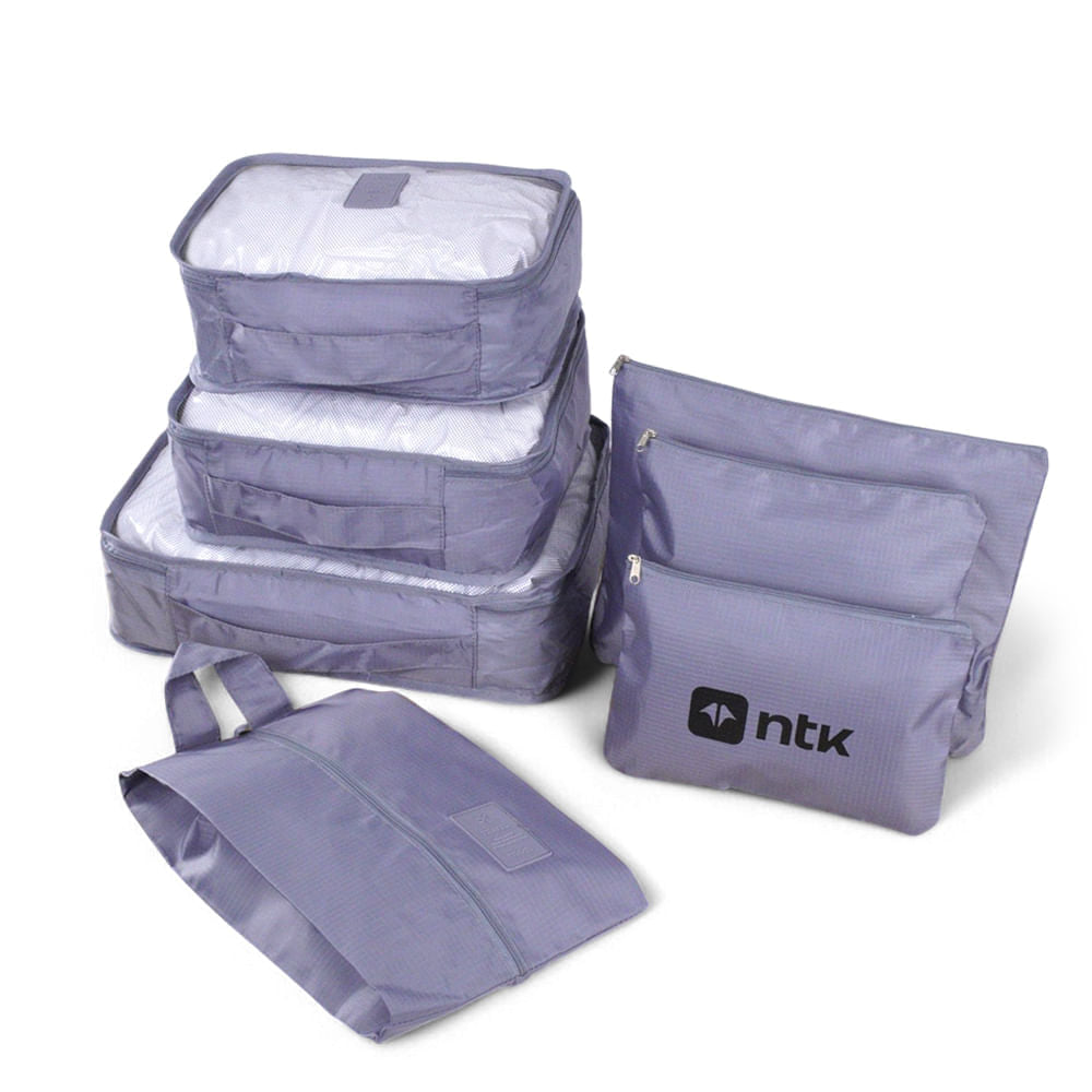 Kit Organizador para Mala 7 Peças NTK Tamanhos Variados